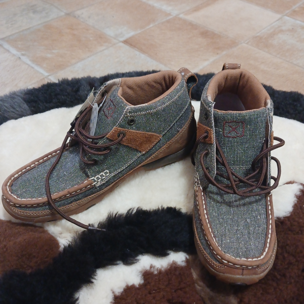 Twisted X Womens Brown Chukka Moc Toe Boots